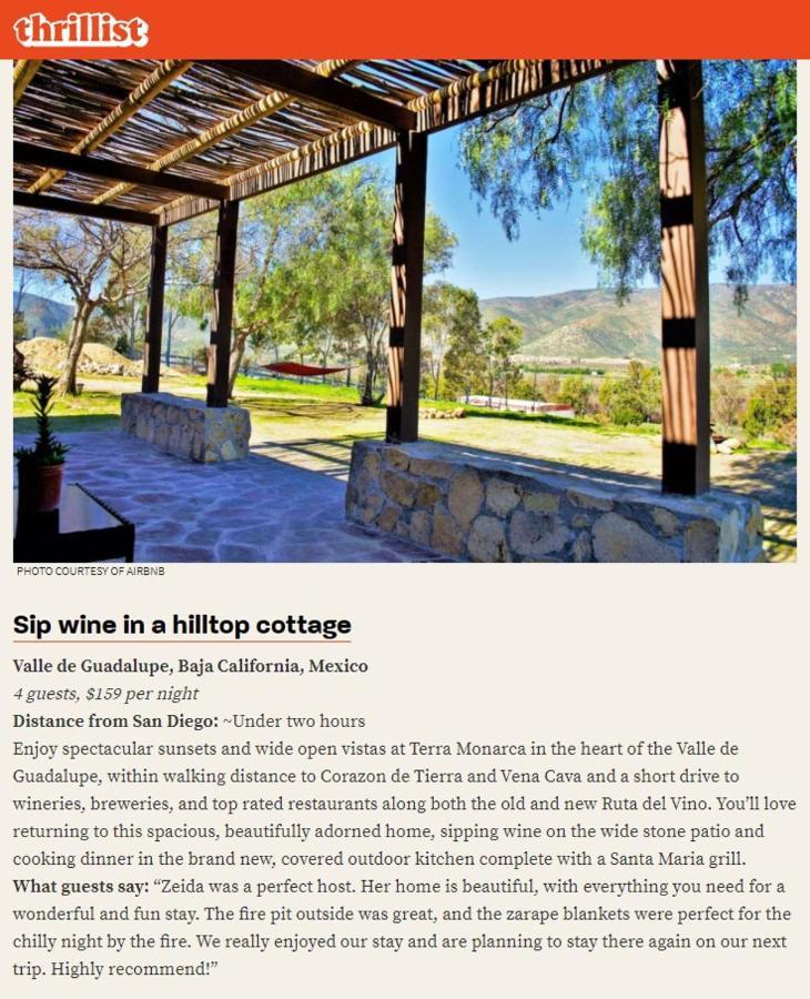 Terra Monarca Villa Valle de Guadalupe Bagian luar foto